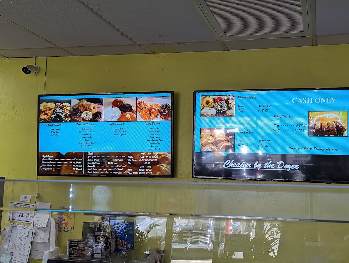 Friendly Donut House Menu - Image 1